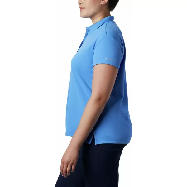 Columbia Womens Innisfree Ss PoloHarbor Blue