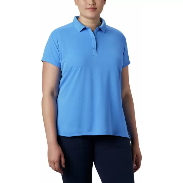 Columbia Womens Innisfree Ss PoloHarbor Blue