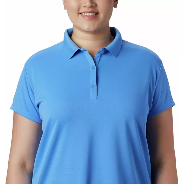 Columbia Womens Innisfree Ss PoloHarbor Blue