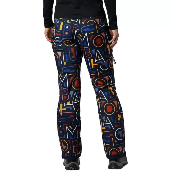 Columbia Womens Kick Turner Insulated PantDark Nocturnal Typo Print