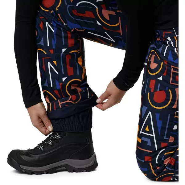 Columbia Womens Kick Turner Insulated PantDark Nocturnal Typo Print