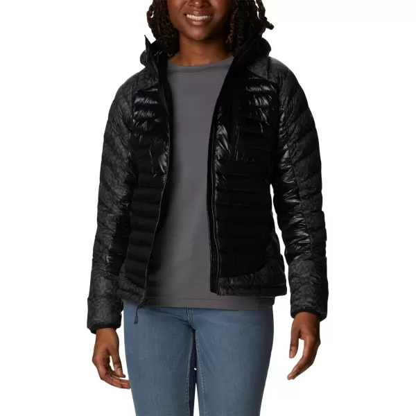 Columbia Womens Labyrinth Loop Hooded JacketBlackBlack Terrain Print