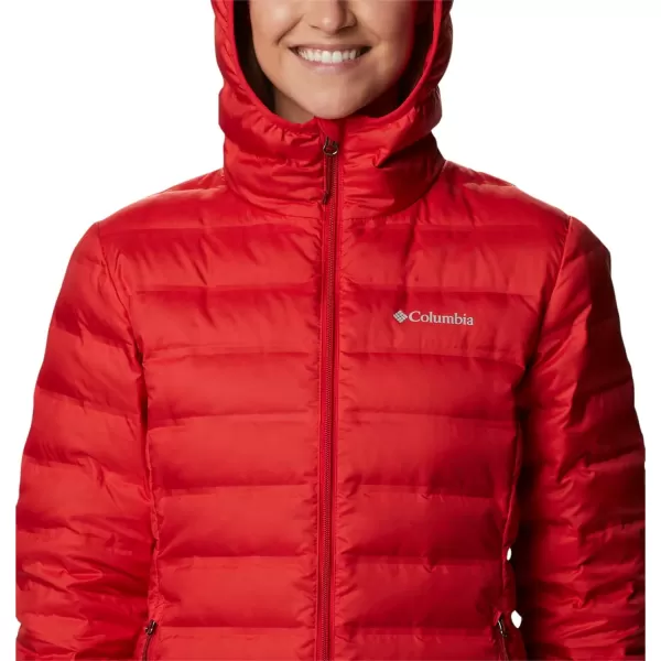 Columbia Womens Lake 22 Down Hooded JacketRed Lily