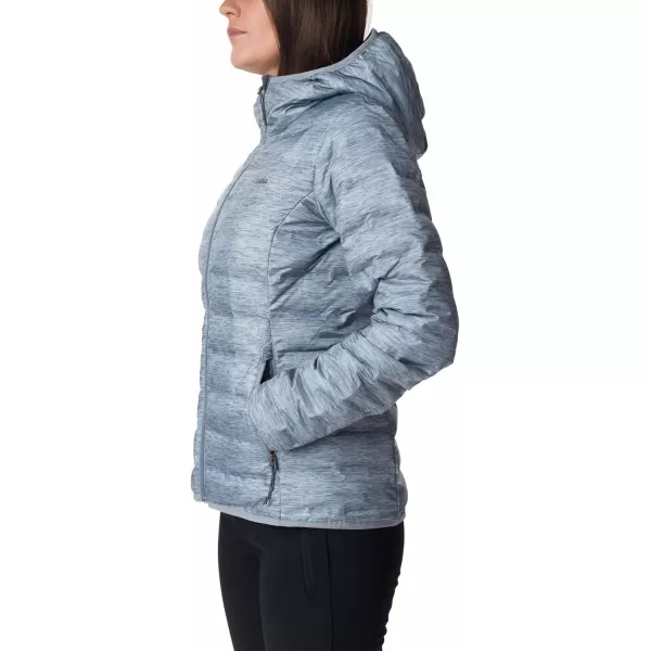 Columbia Womens Lake 22 Down Hooded JacketTradewinds Grey Heather