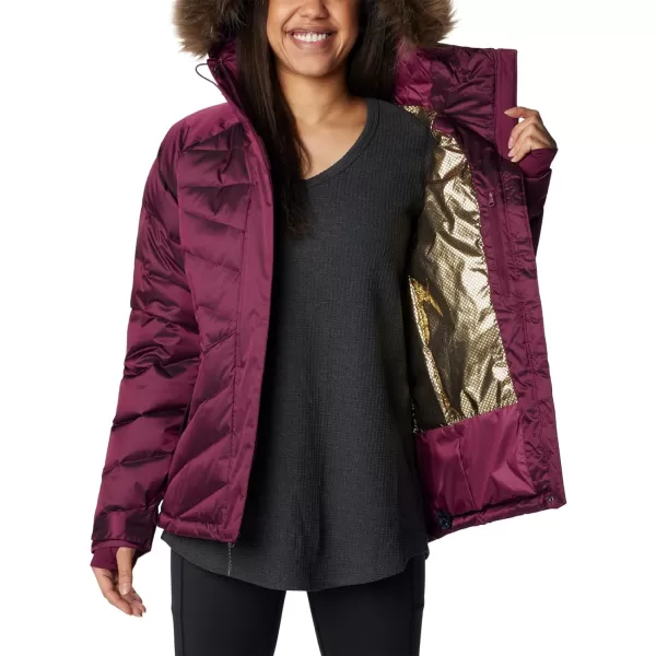 Columbia Womens Lay D Down Iii JacketMarionberry Liquified Sheen