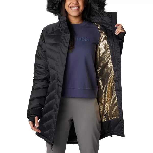 Columbia Womens Lay D Down Iii Mid JacketBlack Liquified Sheen