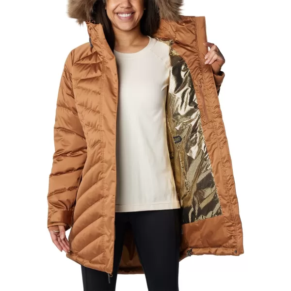 Columbia Womens Lay D Down Iii Mid JacketCamel Brown Satin