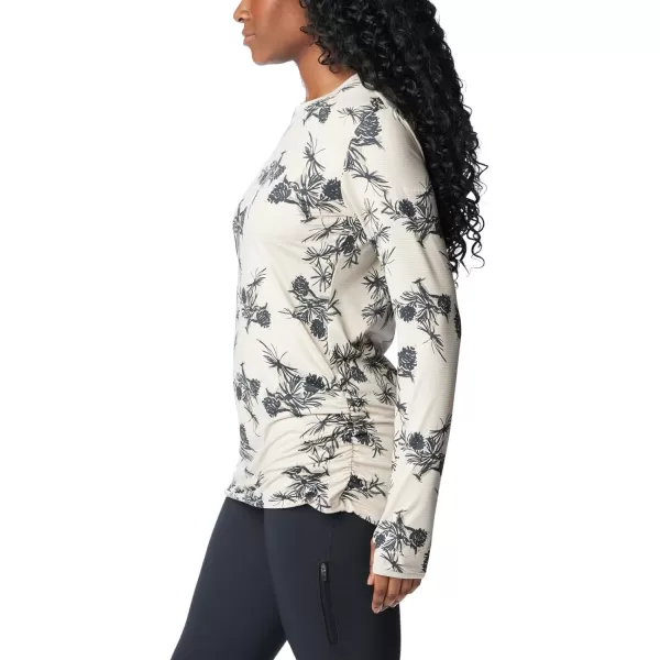 Columbia Womens Leslie Falls Long SleeveDark Stone Pinecones