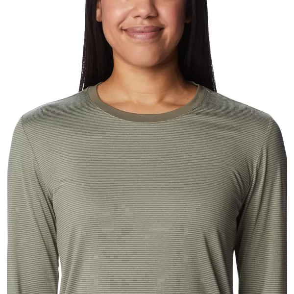 Columbia Womens Leslie Falls Long SleeveStone Green