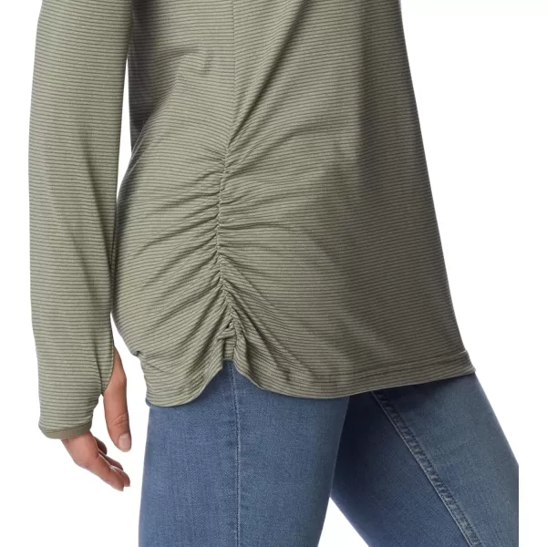 Columbia Womens Leslie Falls Long SleeveStone Green