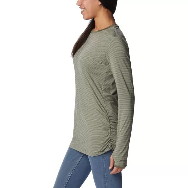 Columbia Womens Leslie Falls Long SleeveStone Green