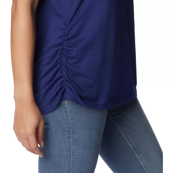 Columbia Womens Leslie Falls Short SleeveDark Sapphire