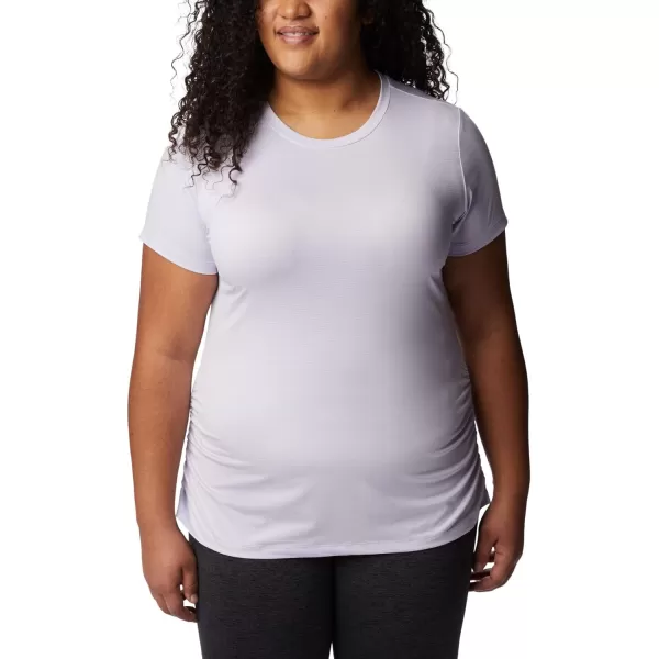 Columbia Womens Leslie Falls Short SleevePurple Tint