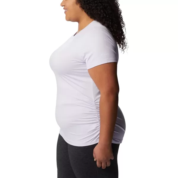 Columbia Womens Leslie Falls Short SleevePurple Tint