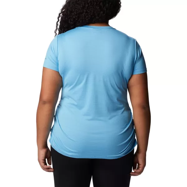 Columbia Womens Leslie Falls Short SleeveVista Blue