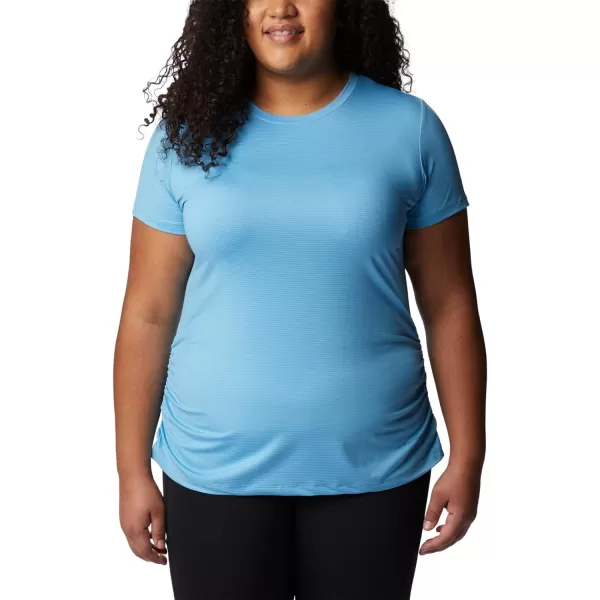 Columbia Womens Leslie Falls Short SleeveVista Blue