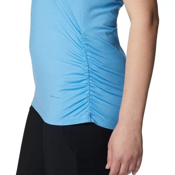 Columbia Womens Leslie Falls Short SleeveVista Blue