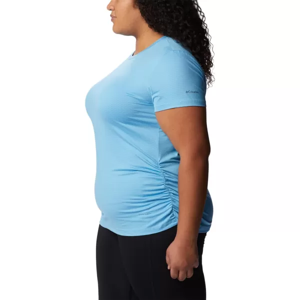 Columbia Womens Leslie Falls Short SleeveVista Blue