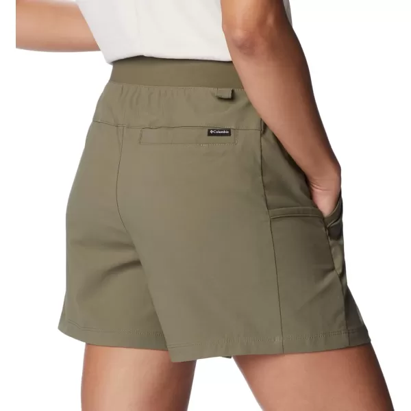 Columbia Womens Leslie Falls ShortStone Green