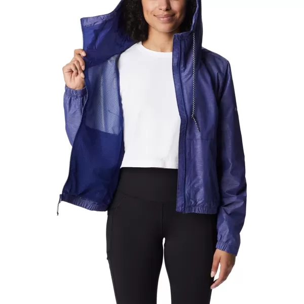 Columbia Womens Lillian Ridge Short JacketDark Sapphire Wisterian Emboss