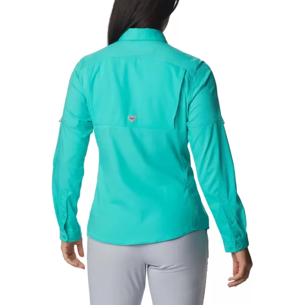 Columbia Womens Lo Drag Long Sleeve ShirtElectric Turquoise