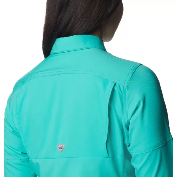 Columbia Womens Lo Drag Long Sleeve ShirtElectric Turquoise