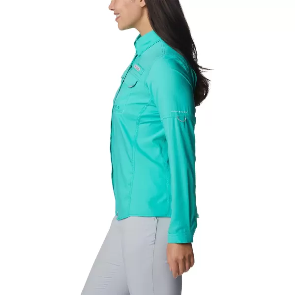 Columbia Womens Lo Drag Long Sleeve ShirtElectric Turquoise