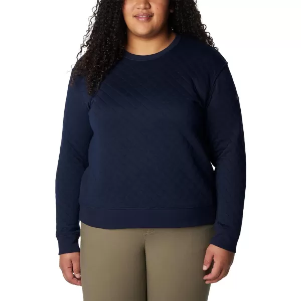 Columbia Womens Lodge Quilted CrewDark Nocturnal