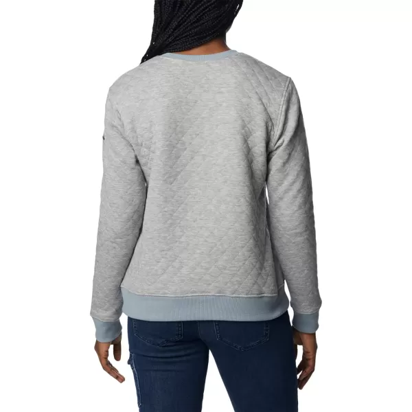 Columbia Womens Lodge Quilted CrewLight Grey Heather