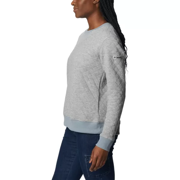 Columbia Womens Lodge Quilted CrewLight Grey Heather