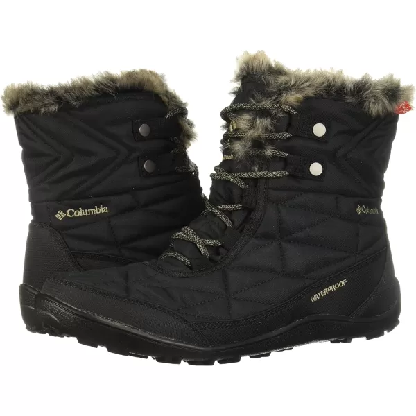 Columbia Womens Minx Shorty Iii Snow BootBlack Pebble