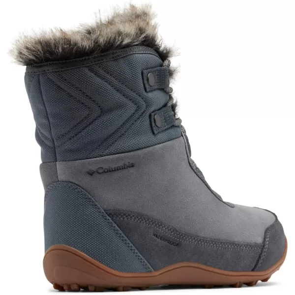 Columbia Womens Minx Shorty Leather Snow BootTitanium Grey SteelBlack