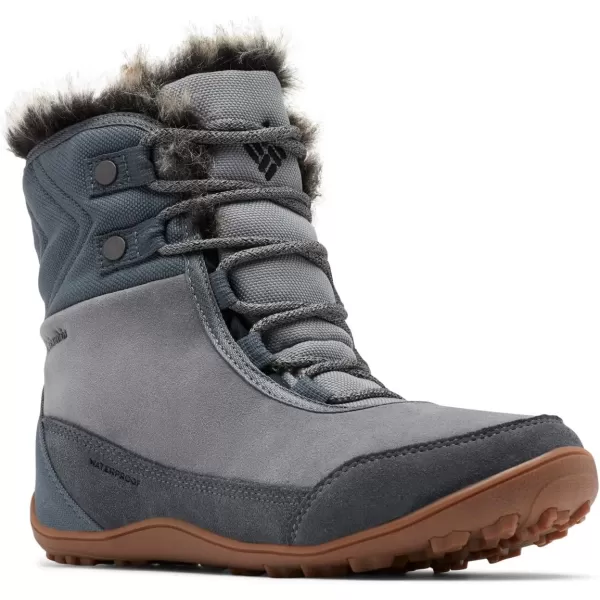 Columbia Womens Minx Shorty Leather Snow BootTitanium Grey SteelBlack