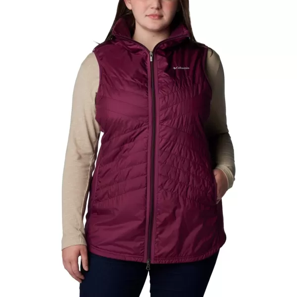Columbia Womens Mix It Around Long VestRed