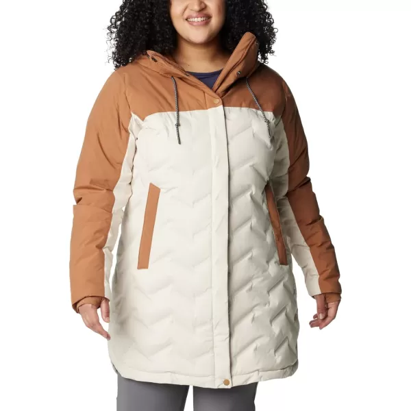 Columbia Womens Mountain Croo Ii Mid Down JacketChalk Camel Brown