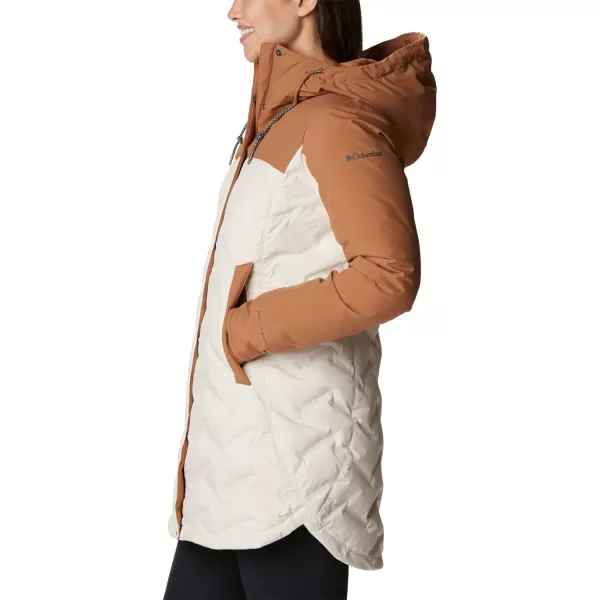 Columbia Womens Mountain Croo Ii Mid Down JacketChalk Camel Brown