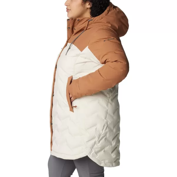 Columbia Womens Mountain Croo Ii Mid Down JacketChalk Camel Brown