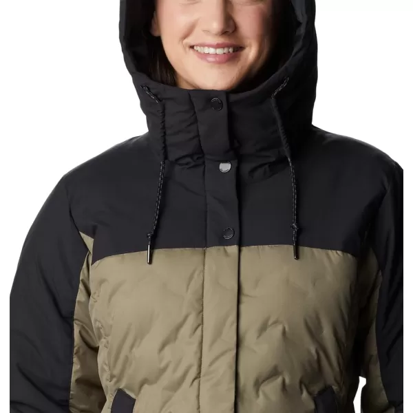 Columbia Womens Mountain Croo Ii Mid Down JacketStone Green Black