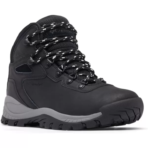 Columbia Womens Newton Ridge Lightweight Waterproof Shoe Hiking BootBlackChalk