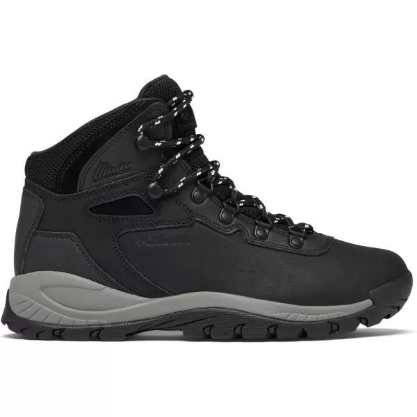 Columbia Womens Newton Ridge Lightweight Waterproof Shoe Hiking BootBlackChalk
