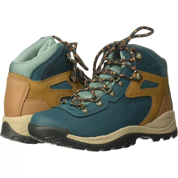 Columbia Womens Newton Ridge Lightweight Waterproof Shoe Hiking BootDeep Wave Dusty Green