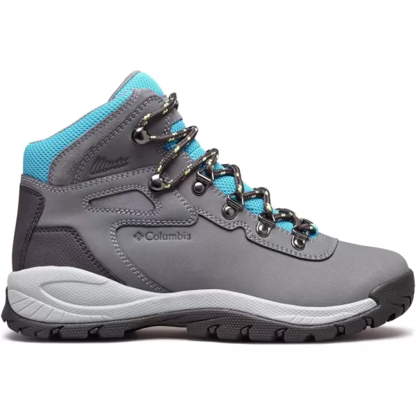 Columbia Womens Newton Ridge Lightweight Waterproof Shoe Hiking BootGrey AshRiptide