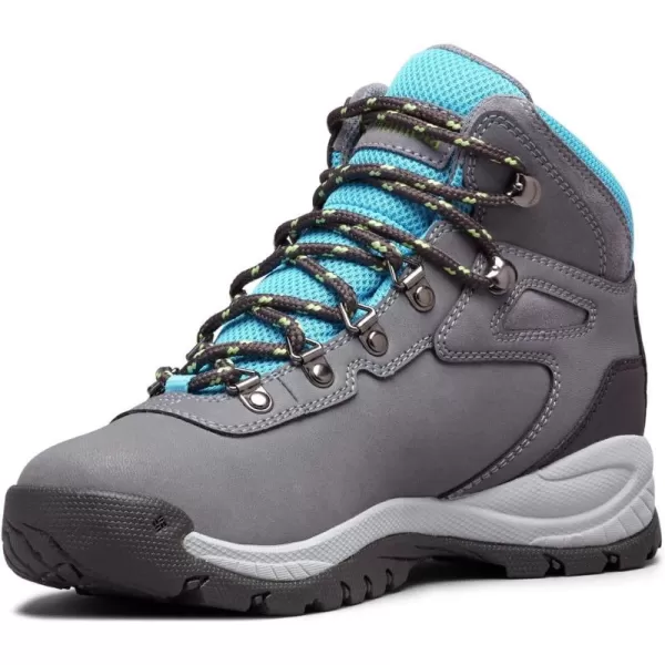 Columbia Womens Newton Ridge Lightweight Waterproof Shoe Hiking BootGrey AshRiptide