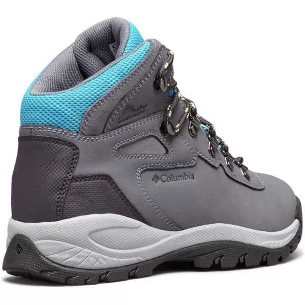 Columbia Womens Newton Ridge Lightweight Waterproof Shoe Hiking BootGrey AshRiptide