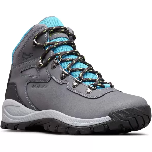 Columbia Womens Newton Ridge Lightweight Waterproof Shoe Hiking BootGrey AshRiptide