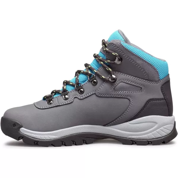 Columbia Womens Newton Ridge Lightweight Waterproof Shoe Hiking BootGrey AshRiptide