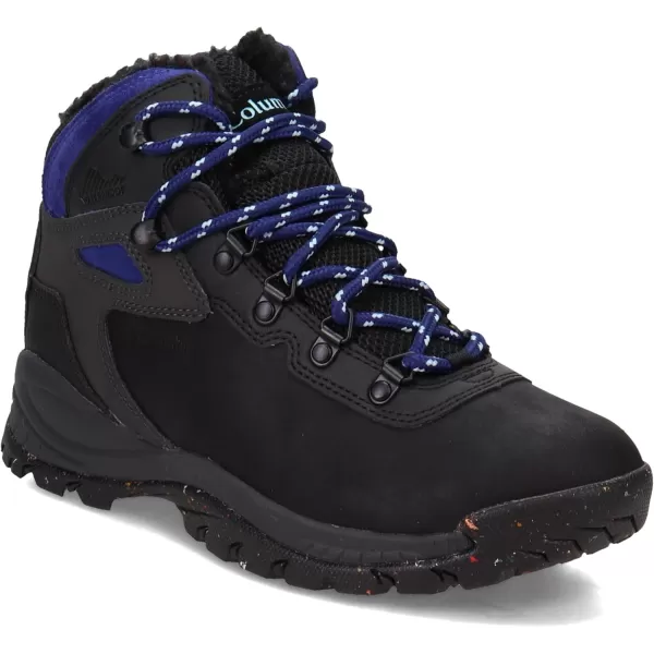 Columbia Womens Newton Ridge Plus Omni Heat Hiking ShoeBlackDark Sapphire