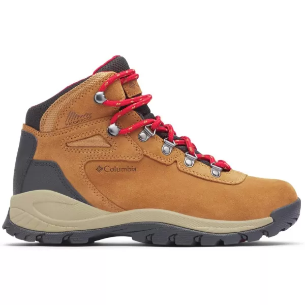 Columbia Womens Newton Ridge Plus Waterproof Amped Hiking BootElk  Mountain Red