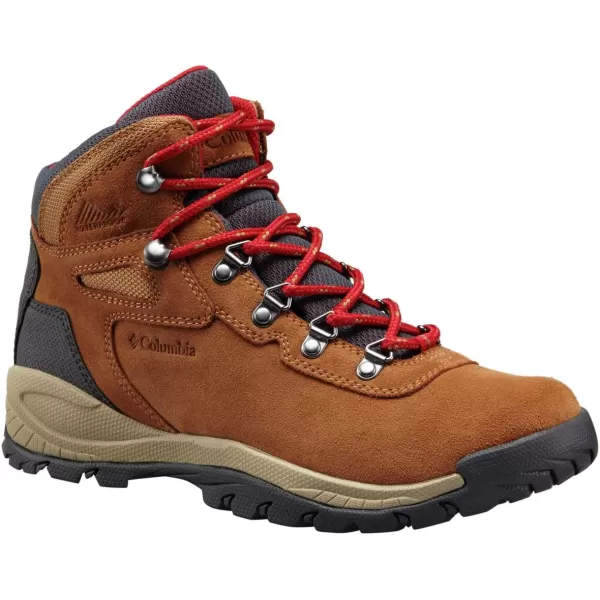 Columbia Womens Newton Ridge Plus Waterproof Amped Hiking BootElk  Mountain Red