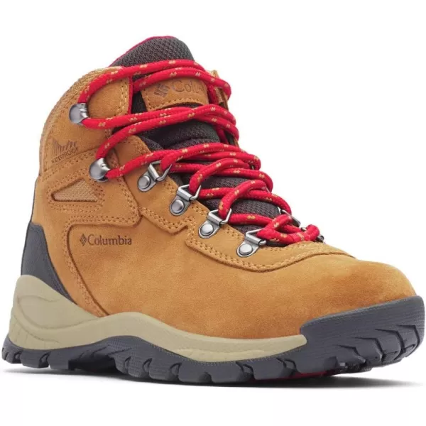 Columbia Womens Newton Ridge Plus Waterproof Amped Hiking BootElk  Mountain Red